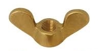 1/4-20  BRASS WING NUT