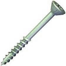 #10 X 4" FLAT HEAD SQUARE DRIVE DECK SCREW - GALVANIZED