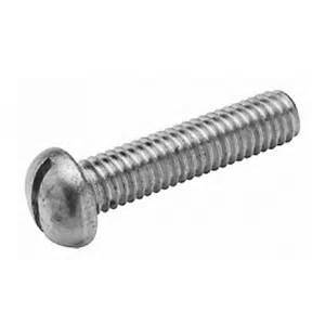 10/24 X 1" 18/8SS ROUND HEAD SLOT MACHINE SCREW