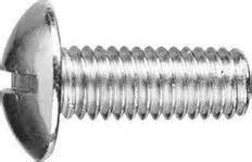 1/4 X 1" TRUSS HEAD SLOTTED MACHINE SCREW