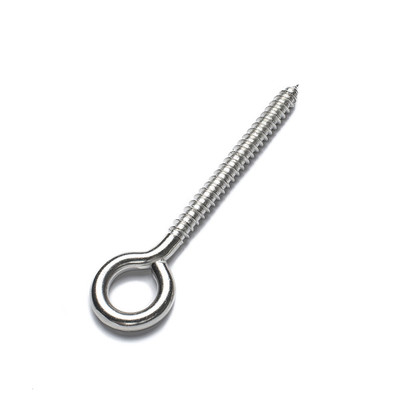 5/16 X 4-3/4" TURNED LAG SCREW THREAD EYE BOLT PLATED