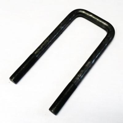 2" SQUARE BEND, U-BOLT, PLATED, (3/8 X 2 X 4 5/8)