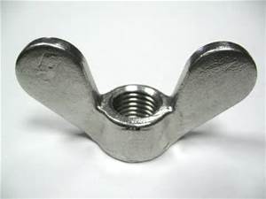 1/4-28 SAE WING NUT - PLATED