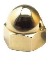 3/8-16 BRASS ACORN NUT