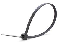 14" BLACK SCREW MOUNT CABLE TIE