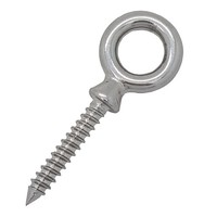 5/16 X 2-1/4" MACHINERY LAG SCREW THREAD EYE BOLT, GALVANIZED