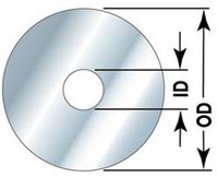 1/4 X 1 EXTRA THICK FENDER WASHER PLATED