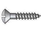 #4 X 1/2" 18/8SS OVAL HEAD SLOTTED TAPPING SCREW