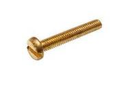 10/32 X 1-1/2" BRASS PAN HEAD SLOTTED MACHINE SCREW