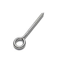 5/16 X 2-3/4" TURNED LAG SCREW THREAD EYE BOLT PLATED